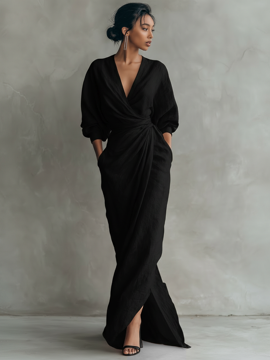 Anita - Vestido maxi minimalista