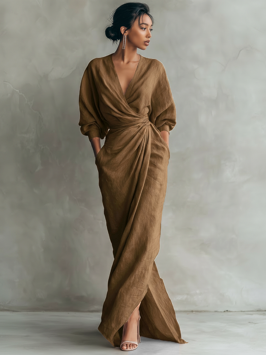 Anita - Vestido maxi minimalista
