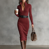 Marta - Vestido midi slim-fit