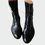 Lara - Botas de couro ortopédicas
