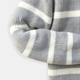 Hugo - Sweater Meio Zíper Listrado