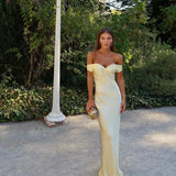 Bárbara - Vestido Comprido em Cetim