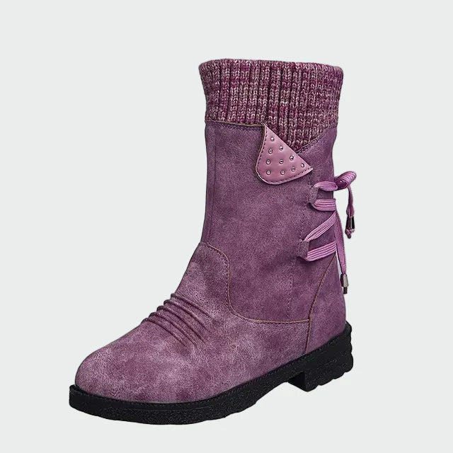 Liliana - Botins de camurça elegantes