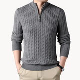 Ricardo - Pullover Malha Zíper Curto