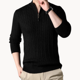 Ricardo - Pullover Malha Zíper Curto