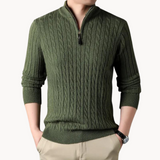 Ricardo - Pullover Malha Zíper Curto