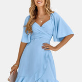 Clara - Vestido Médio Azul-Claro