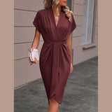 Caia - Vestido Médio Envelope