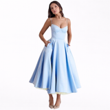 Ariel - Vestido Médio de Luxo