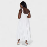 Maribel - Vestido Médio decote quadrado