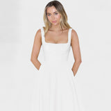 Maribel - Vestido Médio decote quadrado