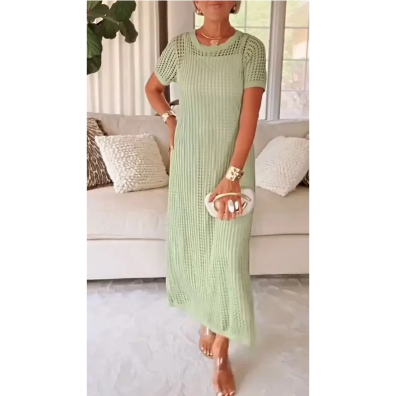 Eduarda - Bethany™ Vestido Comprido Longo com Recortes + Vestido Interior Oferta