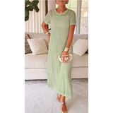 Eduarda - Bethany™ Vestido Comprido Longo com Recortes + Vestido Interior Oferta