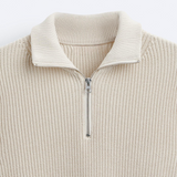 Micaela - Sweater de Gola Alta com Zíper