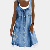 Vera - Vestido de Jeans Macio e Elegante