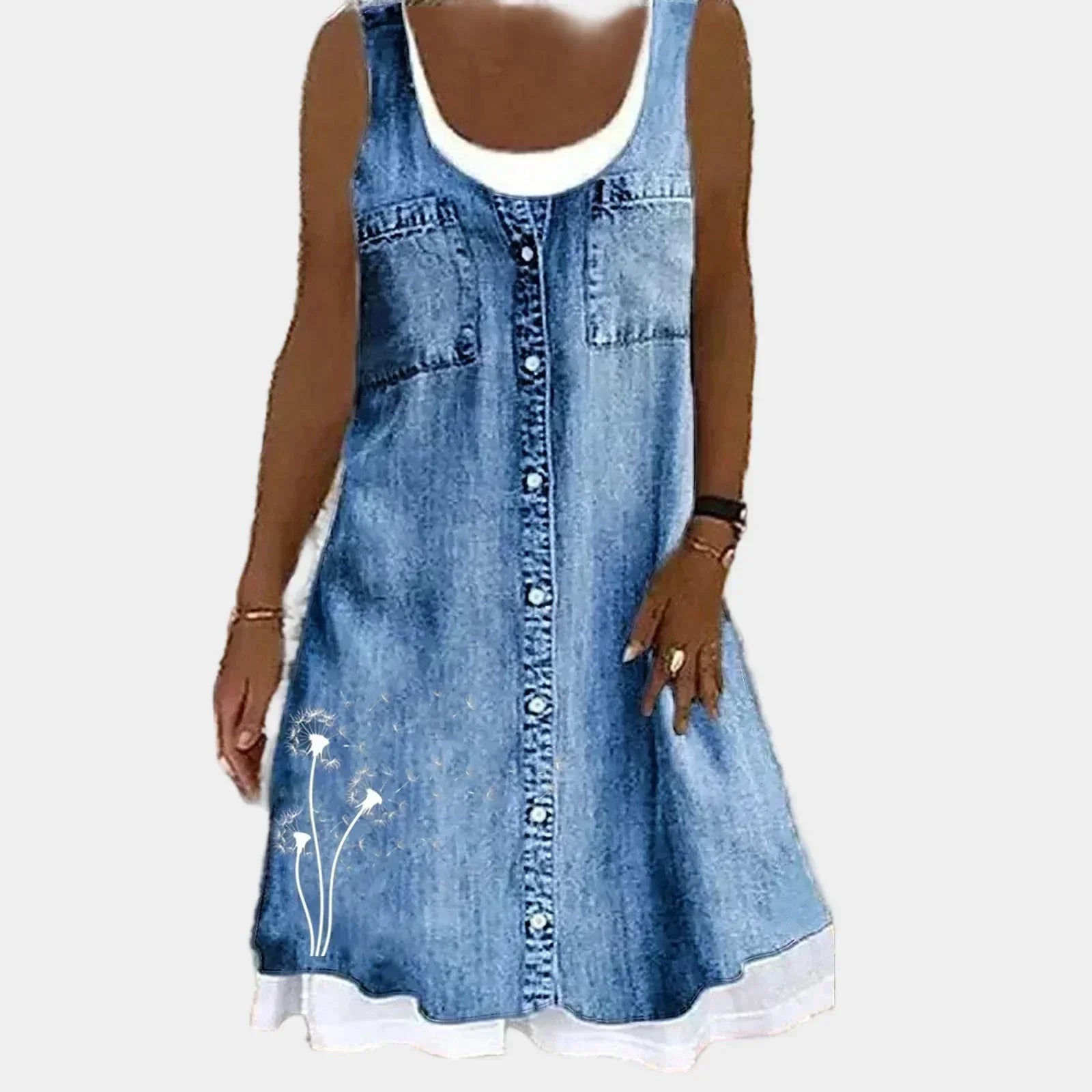Vera - Vestido de Jeans Macio e Elegante