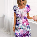 Francisca - Vestido Elegante Fluido com Folhos
