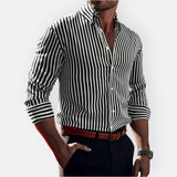 Mário - Camisa Clássica às Riscas