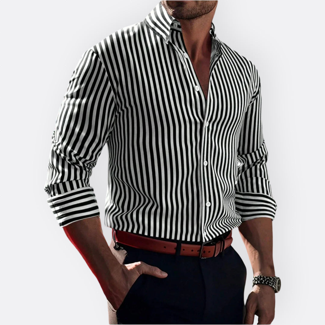 Mário - Camisa Clássica às Riscas