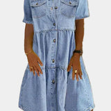 Mariana - Vestido de Jeans Boémio