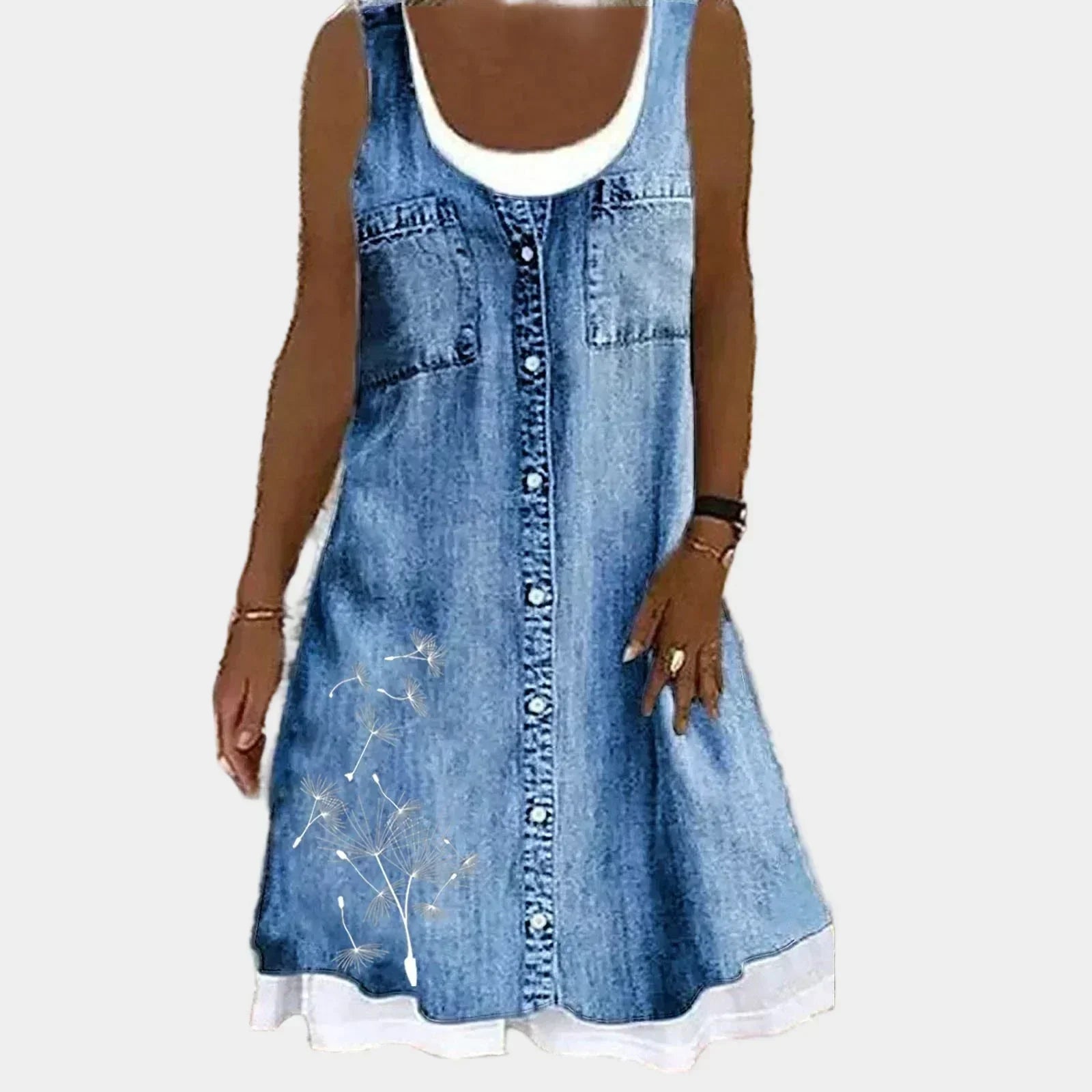 Vera - Vestido de Jeans Macio e Elegante