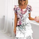 Colette - Vestido Elegante Fluido com Folhos