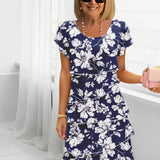 Mónica - Vestido Elegante Fluido com Folhos