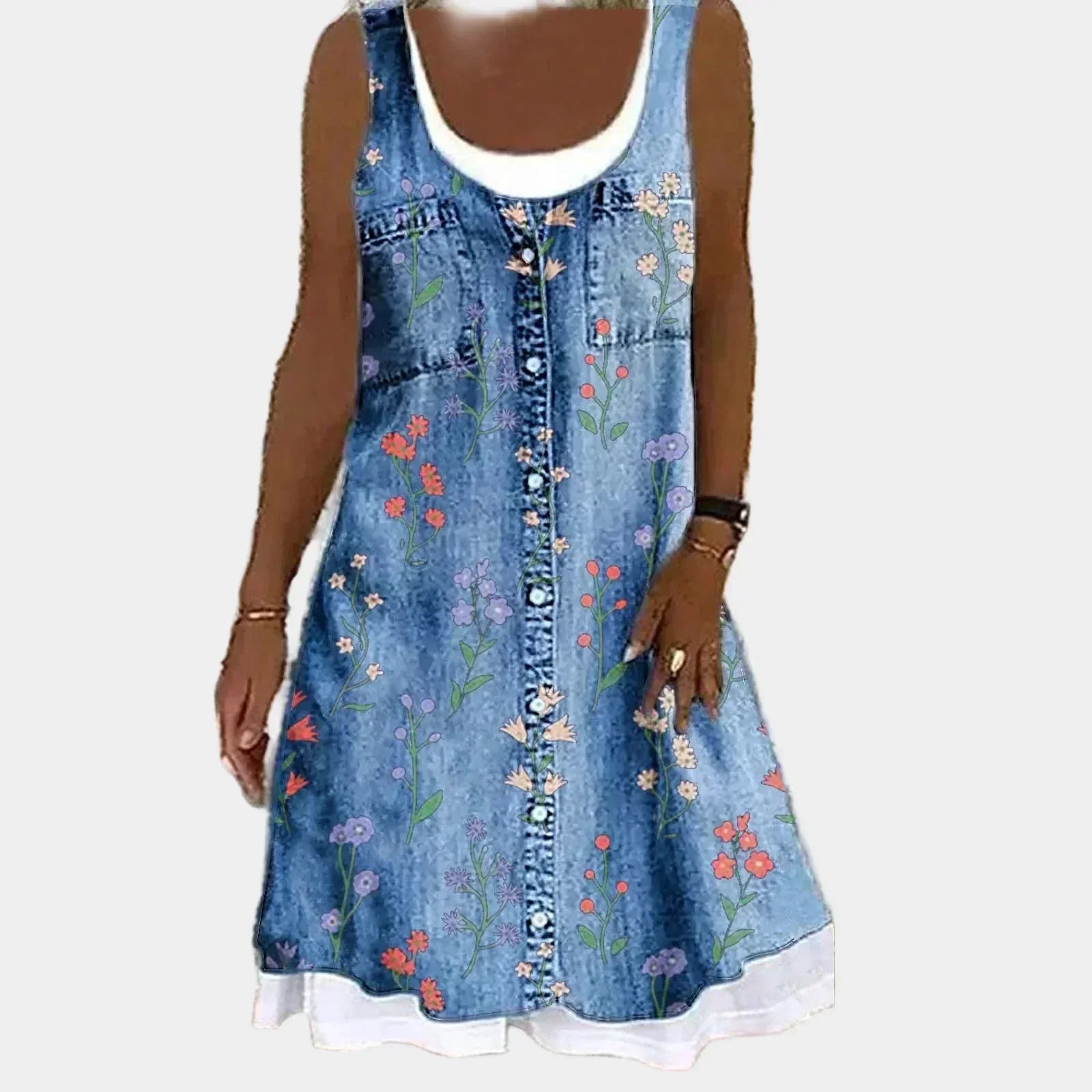 Vera - Vestido de Jeans Macio e Elegante