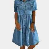 Mariana - Vestido de Jeans Boémio