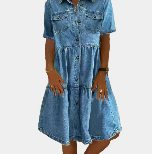 Mariana - Vestido de Jeans Boémio