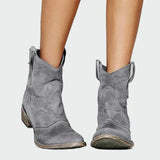 Elisabete - Botas de cowboy retro de tornozelo