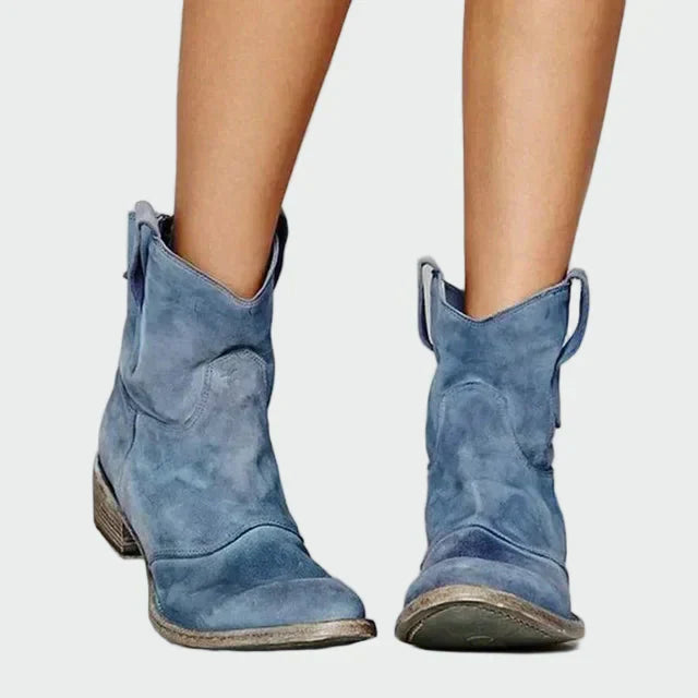 Elisabete - Botas de cowboy retro de tornozelo
