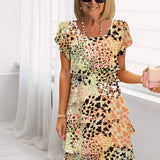 Daniela - Vestido Elegante Fluido com Folhos
