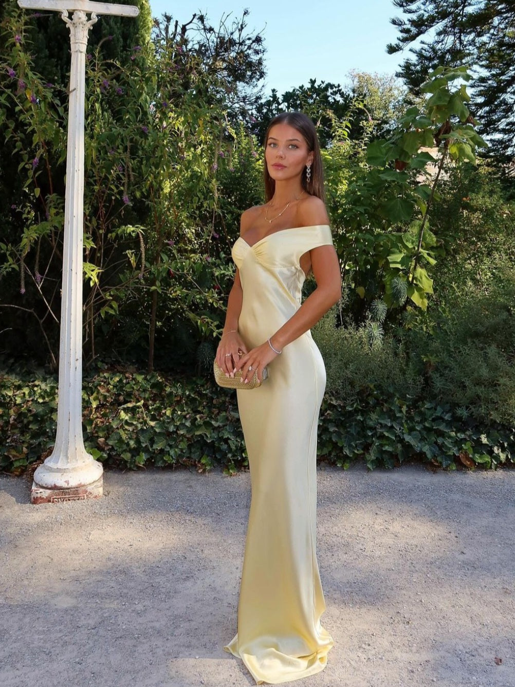 Bárbara - Vestido Comprido em Cetim