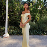 Bárbara - Vestido Comprido em Cetim