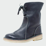Filomena - Botins de couro impermeáveis com forro de lã