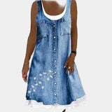 Vera - Vestido de Jeans Macio e Elegante