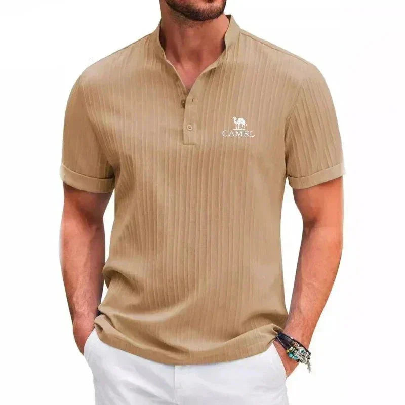 Laura - Camel Retro Polo