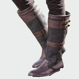 Carla - Botas de couro retro