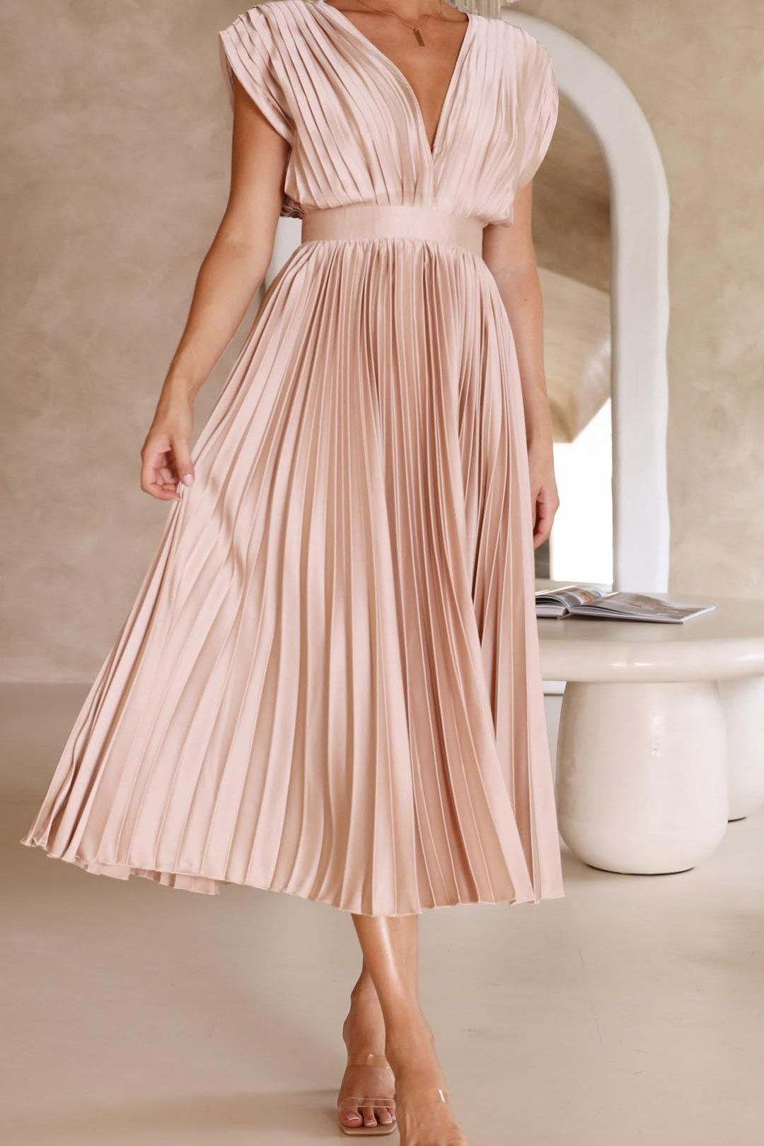 Isla - Vestido Plissado Elegante