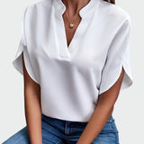 Lina - Camisa com estampa drapeada