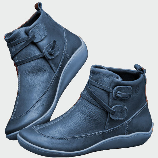 Carolina - Botins ortopédicos de couro premium