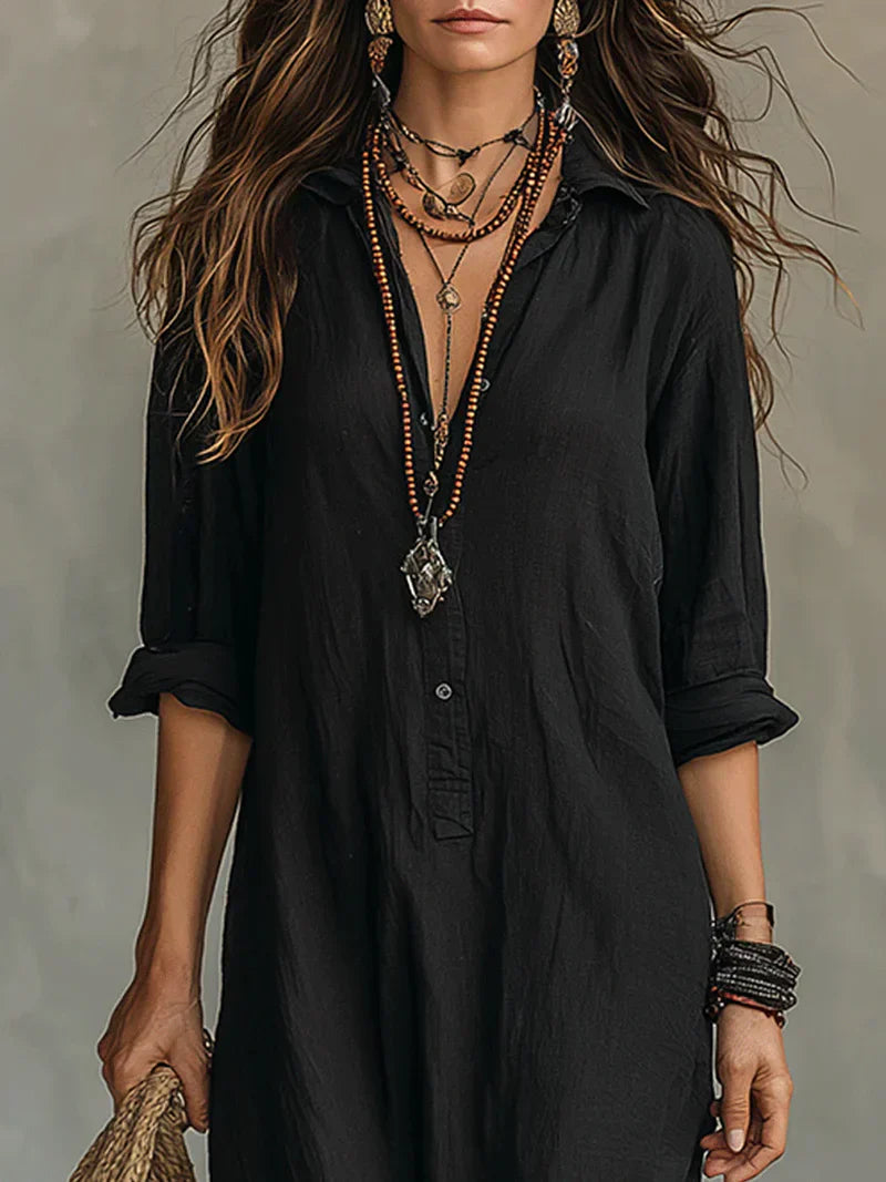 Madalena - Vestido Comprido Elegante