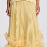 Olívia - Vestido de Gala Amarelo Limão