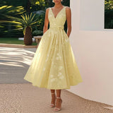 Catarina - Vestido Médio Elegante