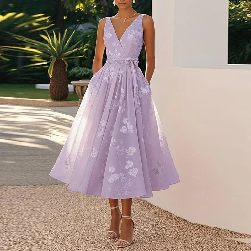 Catarina - Vestido Médio Elegante