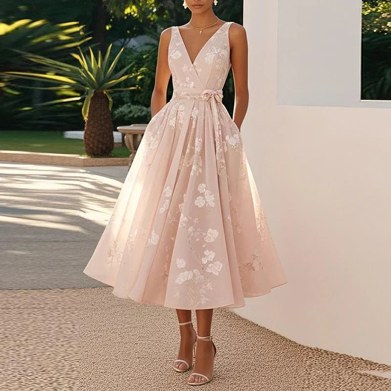Catarina - Vestido Médio Elegante
