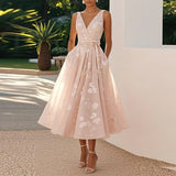 Catarina - Vestido Médio Elegante