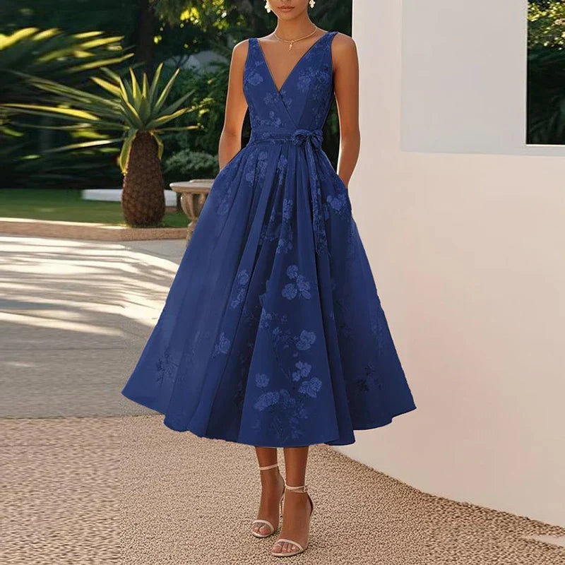 Catarina - Vestido Médio Elegante