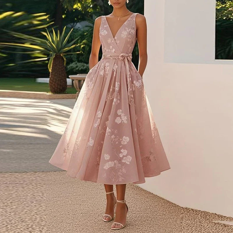 Catarina - Vestido Médio Elegante
